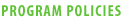 Program Policies