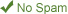 We do not spam